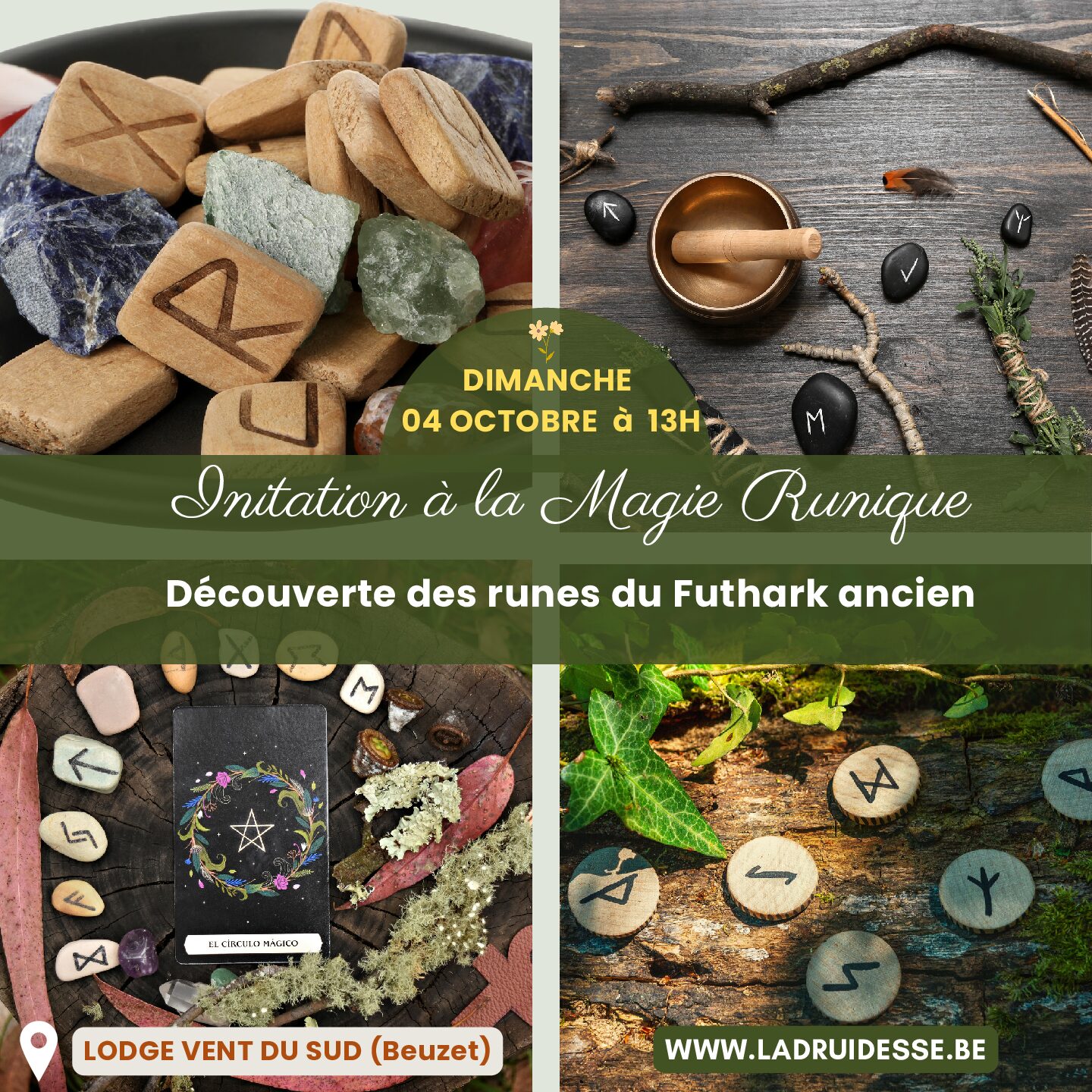 Dimanche 04 octobre de 13 à 17 H - Initiation à la Magie Runique